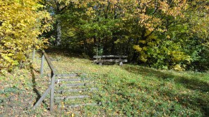 Aufgang zum Küppel in Kilianshof Rhön  